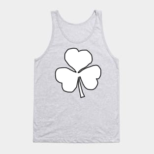 St Patricks Day Shamrock White Tank Top